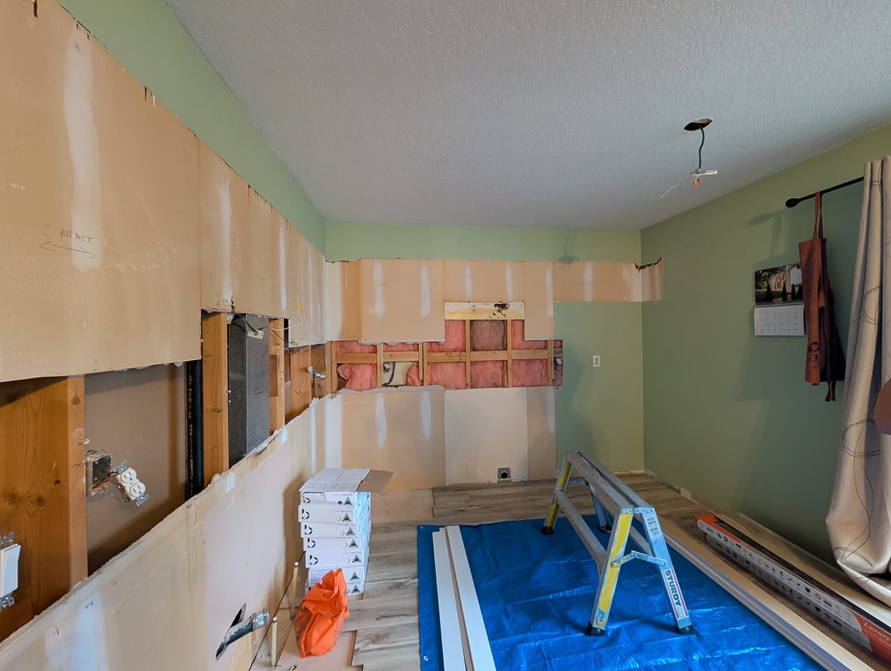 Before: kitchen with walls opened